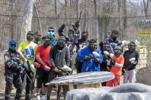 Outdoor paintball event